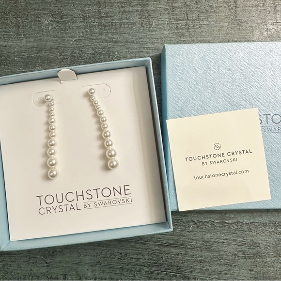 Touchstone Crystal Drop Earrings - Picture 3 of 6